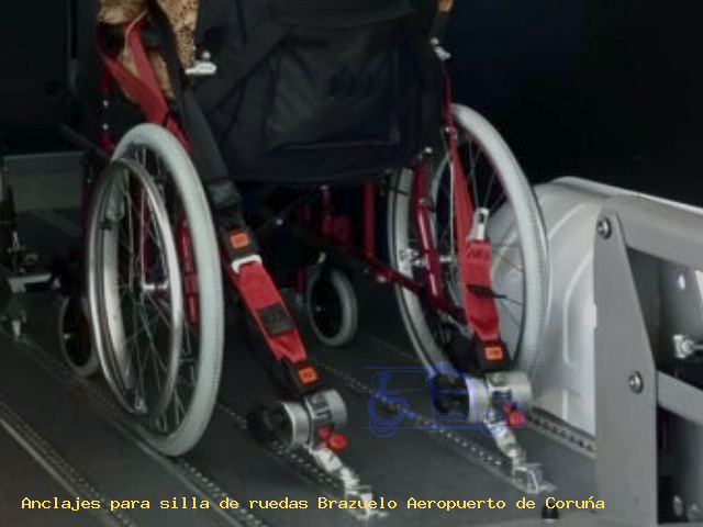 Sujección de silla de ruedas Brazuelo Aeropuerto de Coruña